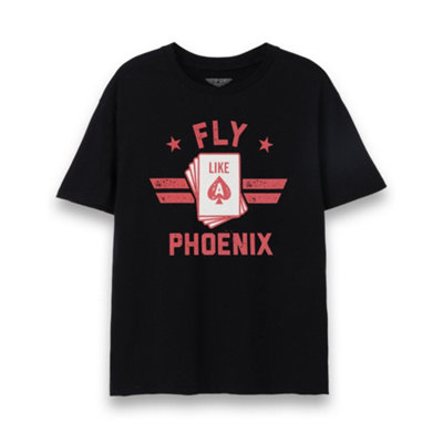 Vanilla Underground Top Gun: Maverick Mens Black Natasha Trace Aka Pheonix Short Sleeved T-Shirt (Small) from B&Q