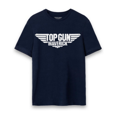 Vanilla Underground Top Gun: Maverick Mens Blue Movie Logo Short Sleeved T-Shirt (Large) from B&Q