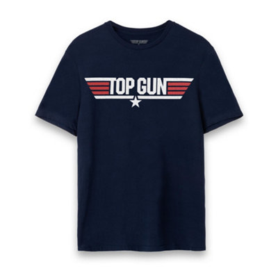 Vanilla Underground Top Gun: Maverick Mens Blue Maverick Movie Logo Short Sleeved T-Shirt (Xx-Large) from B&Q