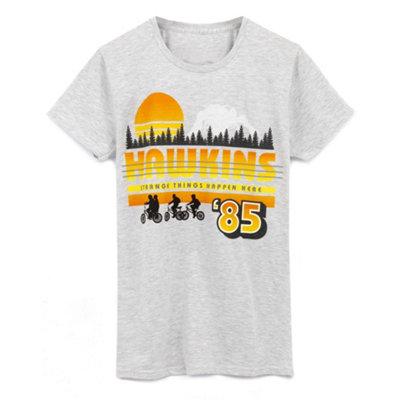 B&Q -  Stranger Things Mens Grey Short Sleeved T-Shirt (Xx-Large)