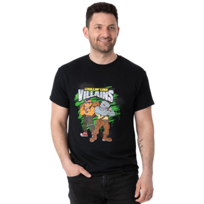 B&Q -  Teenage Mutant Ninja Turtles Mens Black Short Sleeved T-Shirt (Large)