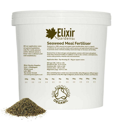 B&Q -  Elixir Gardens Seaweed Meal Plant FeedLawn Conditioner & Soil Fertiliser In Tub X 5Kg