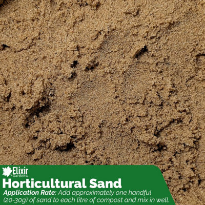 B&Q -  Elixir Gardens Horticultural Sand For Mixing With Compost & Helping Soil Drainage X500G Bag