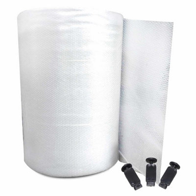 Elixir Garden Supplies Elixir Gardens 10mm Tri Laminated Greenhouse Bubble Insulation 1.5M Wide X 6M Long With 54 Clips from B&Q