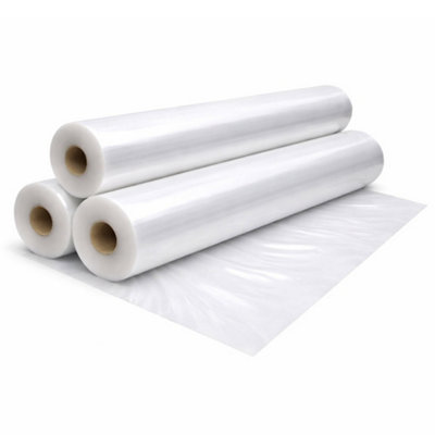 Elixir Garden Supplies Elixir Gardens Clear Polythene Sheeting 1000G 250Mu 2M Wide X 40M from B&Q