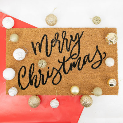 Artsy Doormats Scribbly Merry Christmas Doormat from B&Q