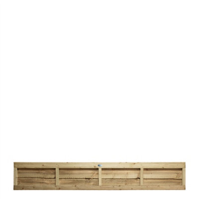 Premier Garden Supplies Premier Lap Wooden Fence Panel 6Ft X 1Ft (5 Pack) Overlapping Waney Larch Pressure Treated Fencing from B&Q