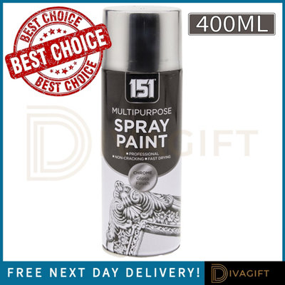 The Packaging Bubble General Packaging Chrome Gloss Finish Multipurpose 400Ml (1) from B&Q