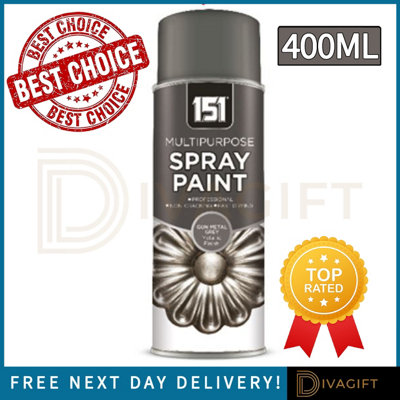The Packaging Bubble Metal Grey Metallic Finish Multipurpose 400Ml (1) from B&Q