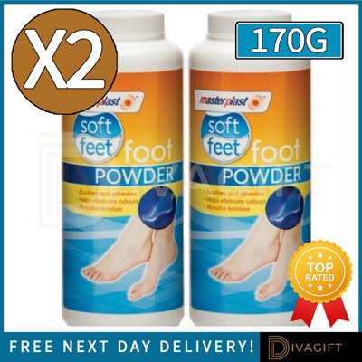 True Gifts 2X Foot PowderSoothes And RefreshesAbsorbs Moisture Helps Eliminate Odours Smell from B&Q