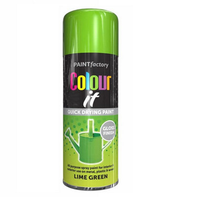 True Gifts 3X All Purpose 400Ml Quick Drying SprayFast Dry And Excellent Coverage For MetalWoodPlastic And More By Diva Gift (Lime from B&Q