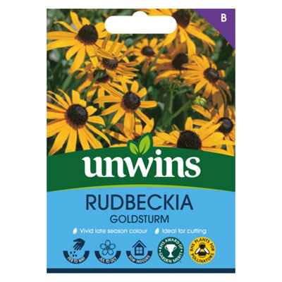 Supergift.com Rudbeckia (Goldsturm), Garden Flower Seeds Grow Your Own Colourful Flowers, Attract Butterflies & Bees B&Q