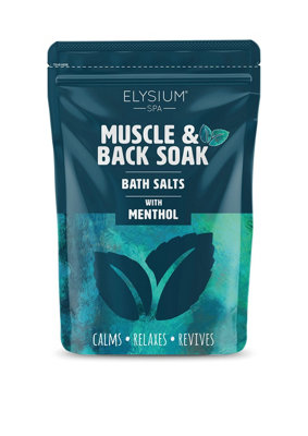 True Gifts 450G Elysium Spa Epsom SaltsMuscle & Back Soak Bath Salts With MentholNatural Magnesium Sulphate For Relaxing Muscle Aches from B&Q