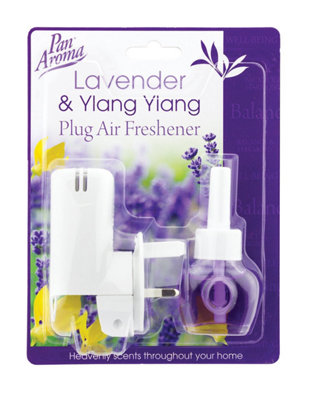 True Gifts 20Ml Plug In Air Freshener, Plug Unit With Scented Fragrance Refill, Odour Eliminator, Electric Air Freshener (Soothing Lavender)