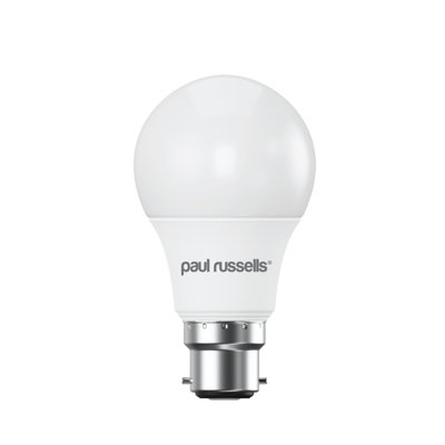 Paul Russells Led Gls Dimmable Bulb Bayonet Cap Bc B228.5W 806Lumens 60W Equivalent4000K Cool/natural White Light Bulbs from B&Q