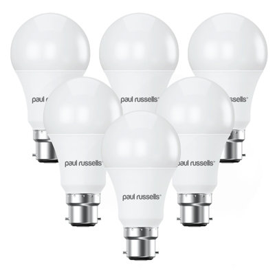 Paul Russells Led Gls Dimmable Bulb Bayonet Cap Bc B2214W 1521Lumens 100W Equivalent4000K Cool/natural WhitePack Of 6 from B&Q