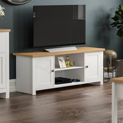 Lassic Vida Designs Arlington White 2 Door Tv Unit Stand from B&Q