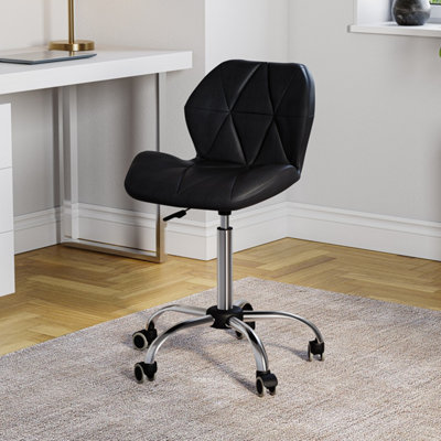 Lassic Vida Designs Geo Black Office Swivel Chair Ukfr Pu Faux Leather from B&Q