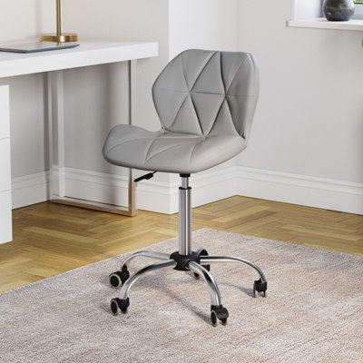 Lassic Vida Designs Geo Grey Office Swivel Chair Ukfr Pu Faux Leather from B&Q
