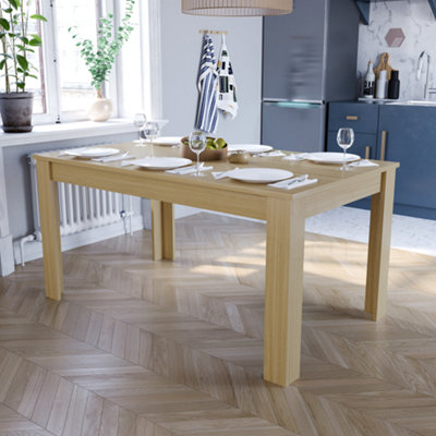 Lassic Vida Designs Medina Oak 6 Seater Dining Table from B&Q
