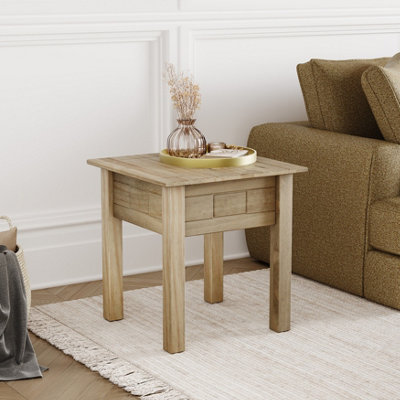 Lassic Vida Designs Panama Solid Pine Lamp Coffee Sofa Side End Bedside Table from B&Q