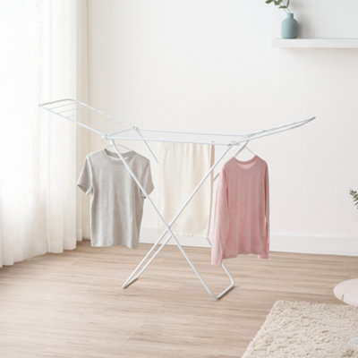 Lassic Home Vida Winged Folding Clothes Airer Indoor Outdoor Laundry Hanger Dryer Rack,18M from B&Q
