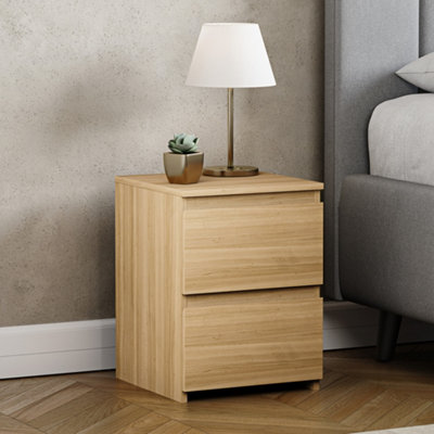 Lassic Vida Designs Denver Pine 2 Drawer Bedside Chest (H)400mm (W)295mm (D)295mm from B&Q