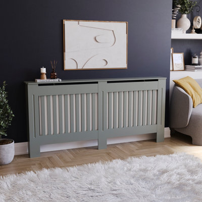 Lassic Vida Designs Chelsea Extra Large Grey Radiator Cover from B&Q