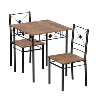 Lassic Vida Designs Roslyn 2 Seater Dining SetDark Wood from B&Q