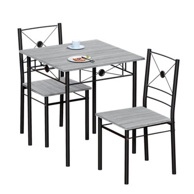 Lassic Vida Designs Roslyn 2 Seater Dining SetGrey from B&Q