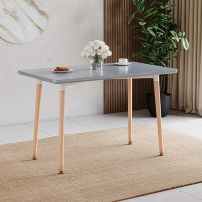 Lassic Vida Designs Batley 4 Seater Square Dining Table, Grey