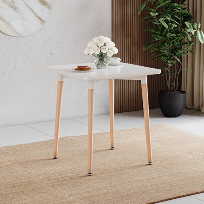 Lassic Vida Designs Batley 2 Seater Square Dining TableWhite from B&Q