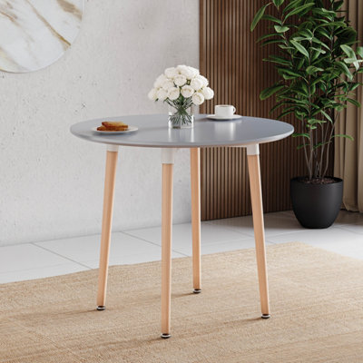 Lassic Vida Designs Batley 4 Seater Round Dining Table, Grey