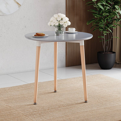 Lassic Vida Designs Batley 3 Seater Round Dining TableGrey from B&Q