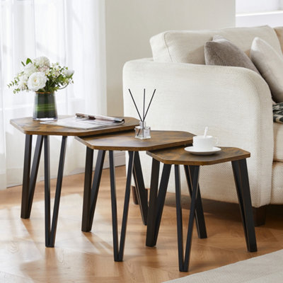 Lassic Vida Designs Brooklyn Nest Of 3 TablesDark Wood from B&Q