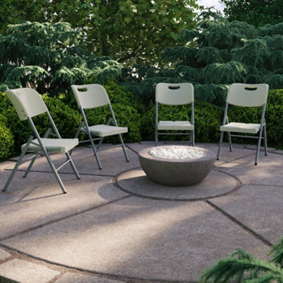 Lassic Home Vida Set Of 4 Indoor & Outdoor Folding Chairs from B&Q