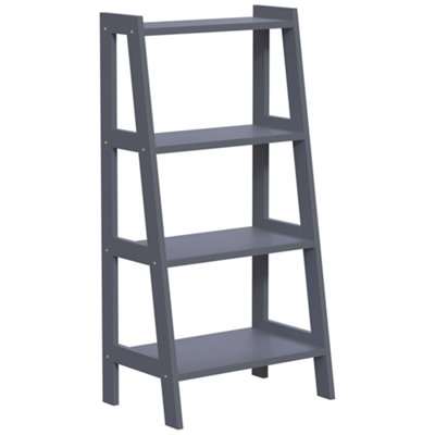 Matt Grey Freestanding Shelving (D)30Cm (H)90Cm