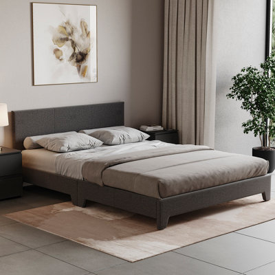Lassic Vida Designs Victoria Dark Grey Linen Ukfr 4Ft6 Double Bed Frame190 X 135Cm from B&Q