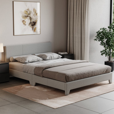 Lassic Vida Designs Victoria Light Grey Linen Ukfr 4Ft6 Double Bed Frame190 X 135Cm from B&Q