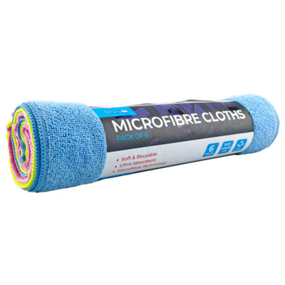 Rolls Of 6 Ultra Absorbent Microfibre Cloths - Image 8
