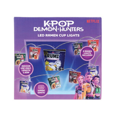 Character  Kids Kids' Kpop Demon Hunters Ramen Pot String Light 1.65 M - Kpop Demn Hntrs - Image 3