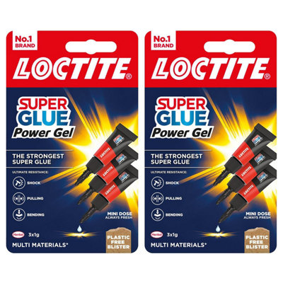 Loctite Mini Trio Strong Glue Gel For High-Quality Repair For All Materials6X1G from B&Q