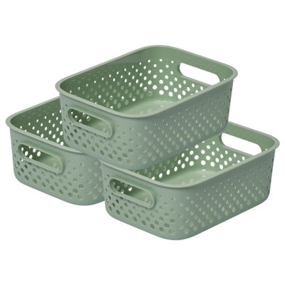 Smartstore Essence Beach Grass Storage Basket 1.6L, 3Pack Small