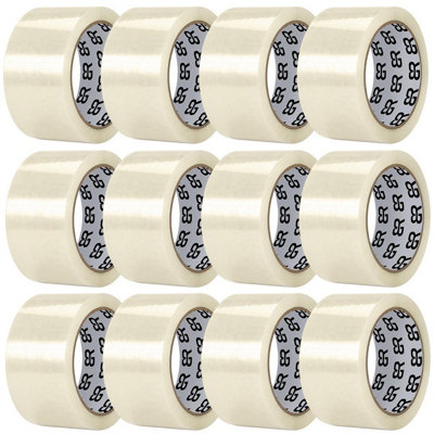 Aquarius Clear Packing Tape 48mm X 66M Strong Parcel Box Tape12 Rolls