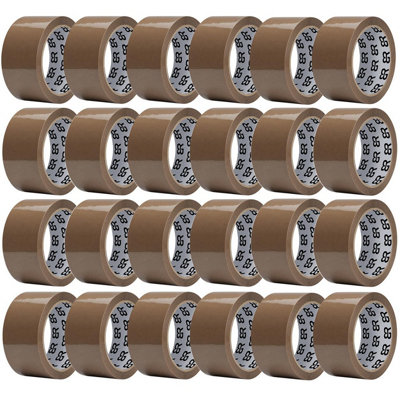 Aquarius Brown Packing Tape 48mm X 66M Strong Parcel Box Tape24 Rolls