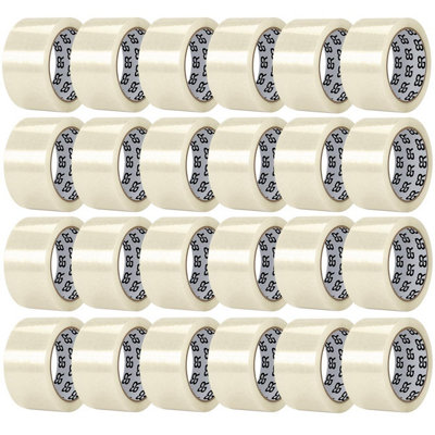 Aquarius Clear Packing Tape 48mm X 66M Strong Parcel Box Tape24 Rolls