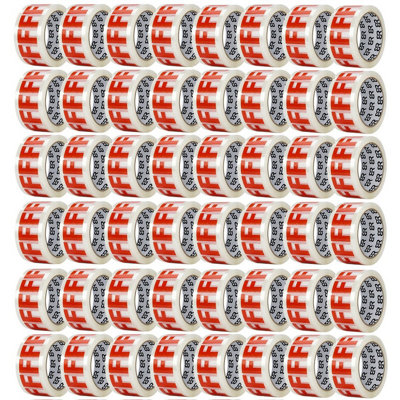 Aquarius Fragile Tape 48mm X 66M Packing Tape For Parcels & Boxes48 Rolls from B&Q