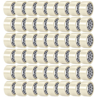 Aquarius Clear Packing Tape 48mm X 66M Strong Parcel Box Tape48 Rolls