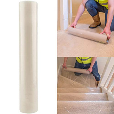 eXtreme Carpet Protector Roll For CarpetsStairsAnd Floor Protection 1000mm By 100M from B&Q
