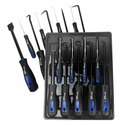 Brave Tools 9Pc Scraper Hook And Pick Tool Set O Ring Seal Gasket RemovalMini Hook & Picks from B&Q